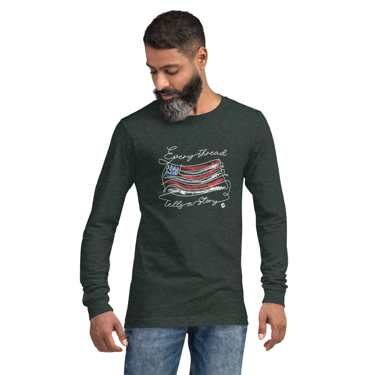 unisex long sleeve tee heather forest front 671293e7cff67.jpg