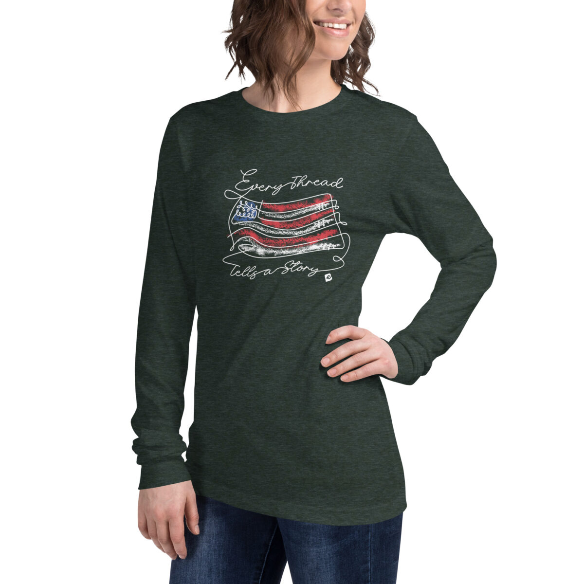 unisex long sleeve tee heather forest left front 671293e7ae5cb.jpg