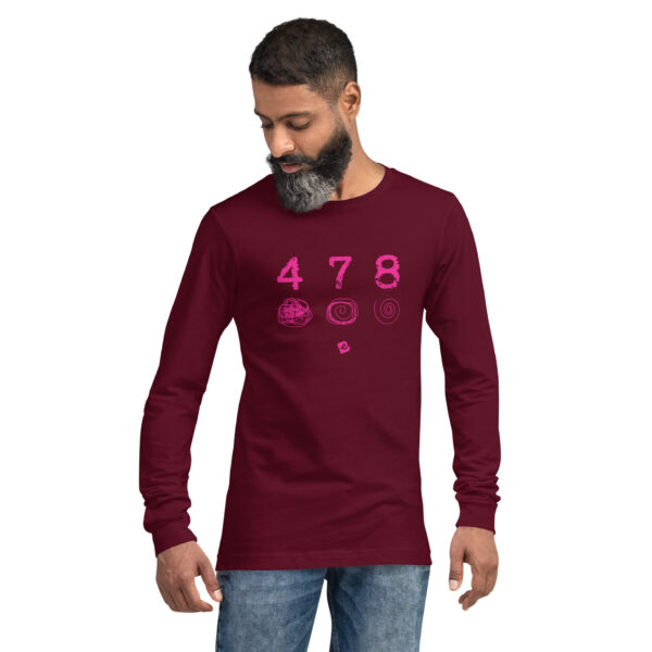 unisex long sleeve tee maroon front 6712962701626.jpg