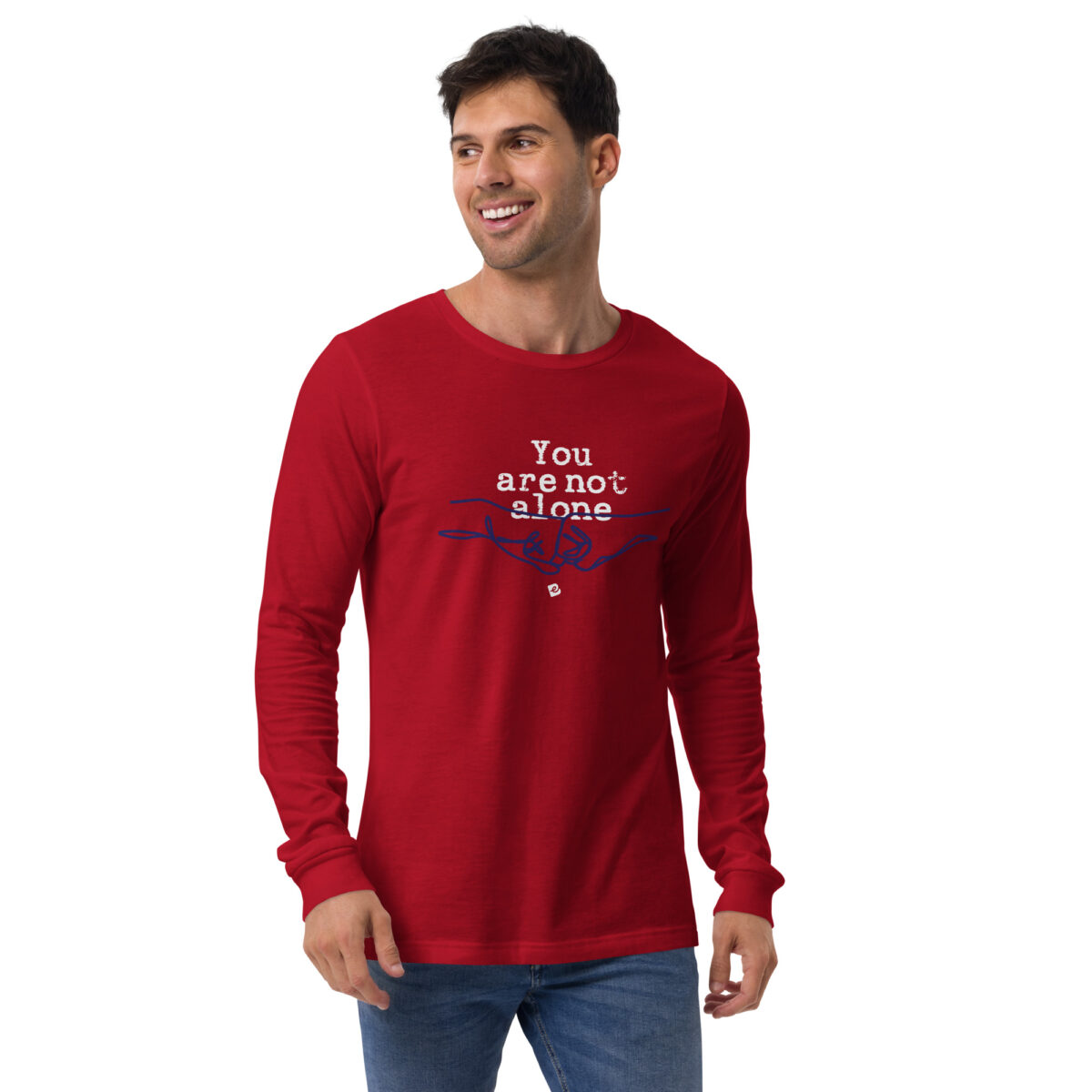 unisex long sleeve tee red front 671187a017f5f.jpg