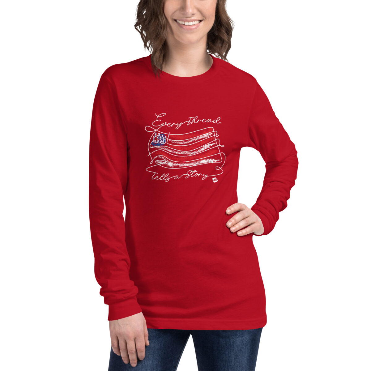 unisex long sleeve tee red front 671293e7abd97.jpg