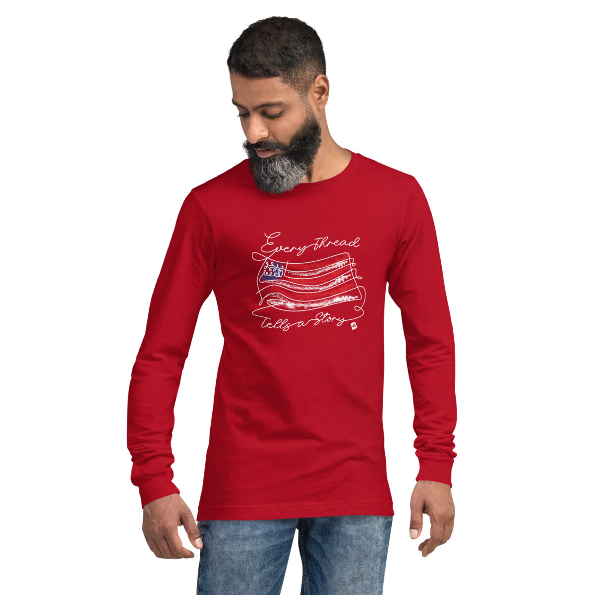 unisex long sleeve tee red front 671293e7cdd76.jpg