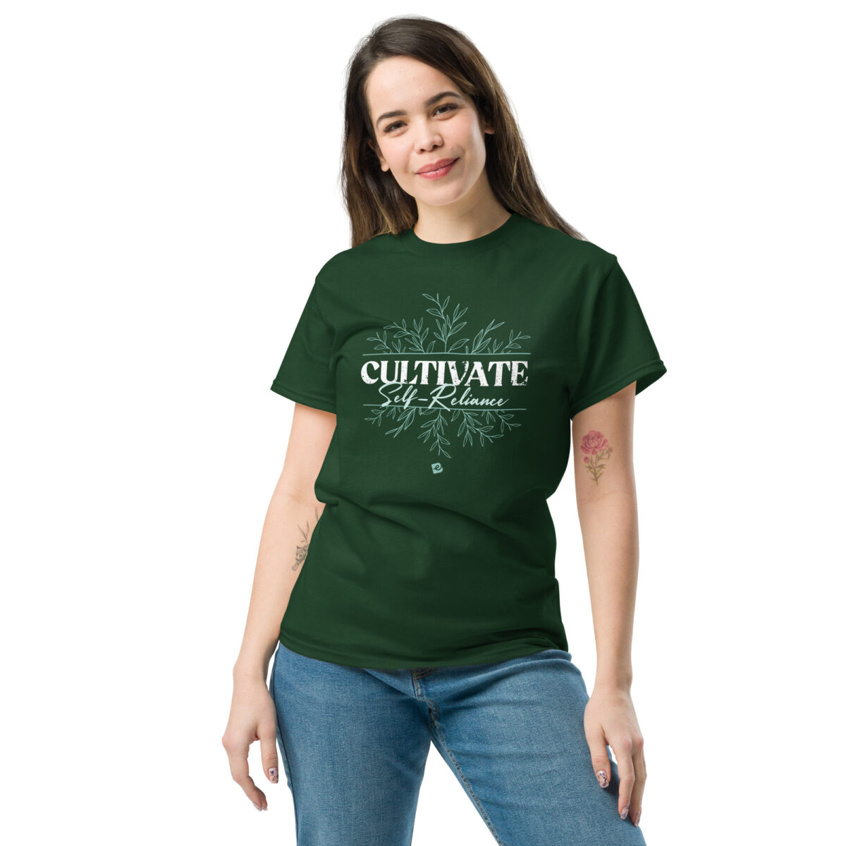 unisex classic tee forest green front 682b4665c60be.jpg