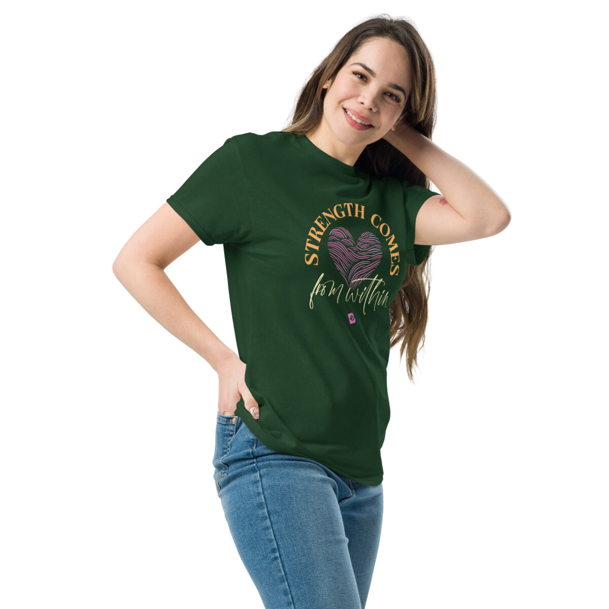 unisex classic tee forest green left front 682b4be8658fb.jpg
