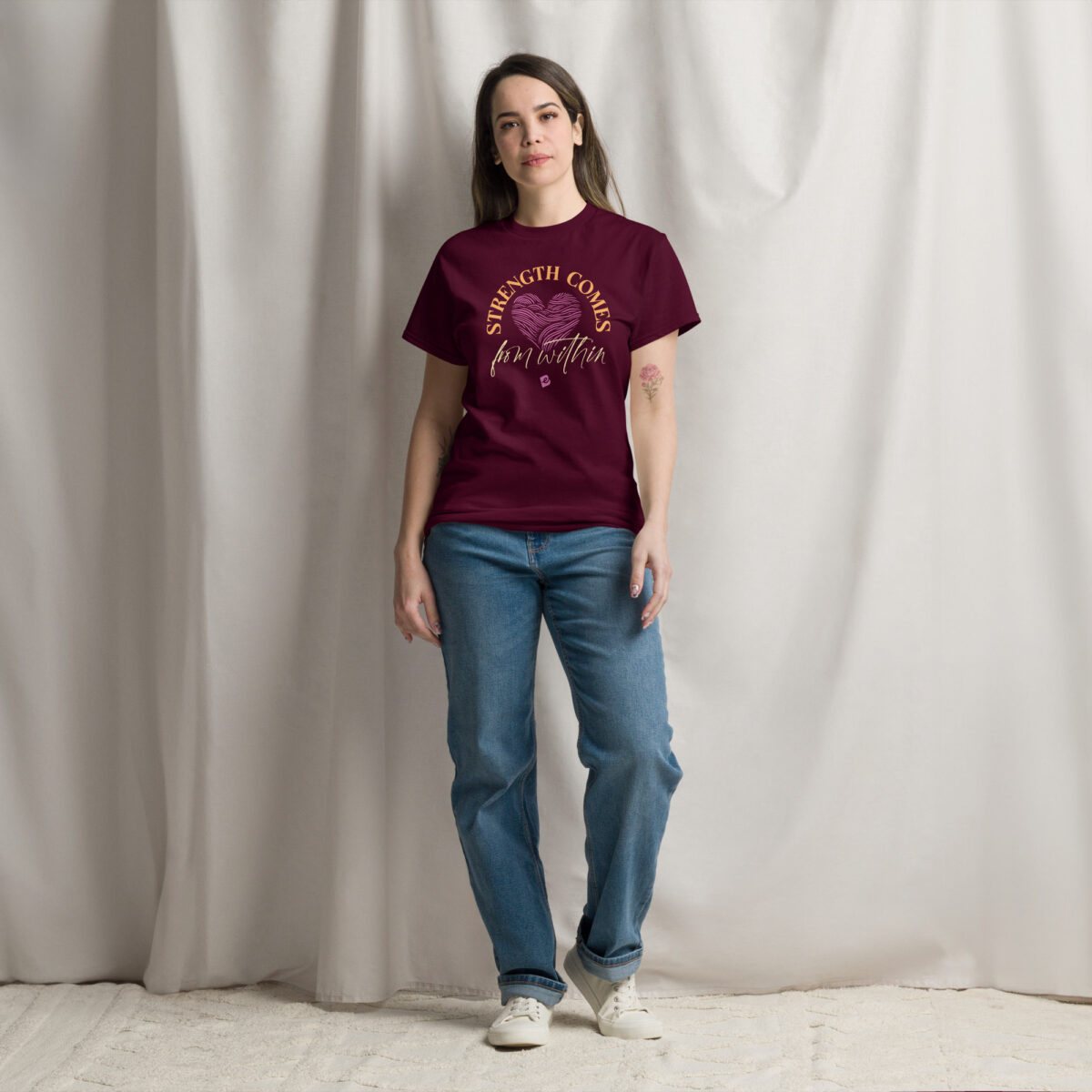 unisex classic tee maroon front 682b4be860e88.jpg