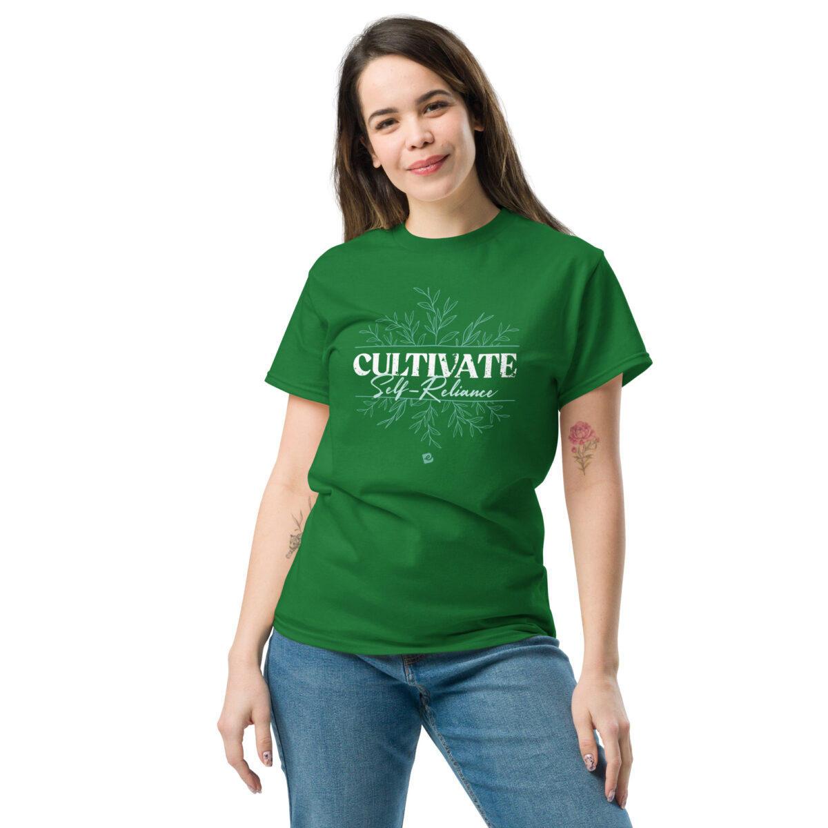 unisex classic tee turf green front 682b4665c3423.jpg